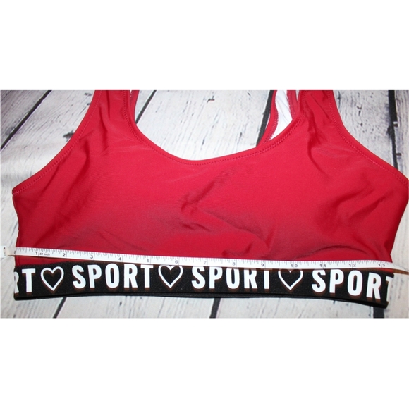 NEW ♡ Sport Tape Logo Padded Sports Bra - Picture 11 of 13